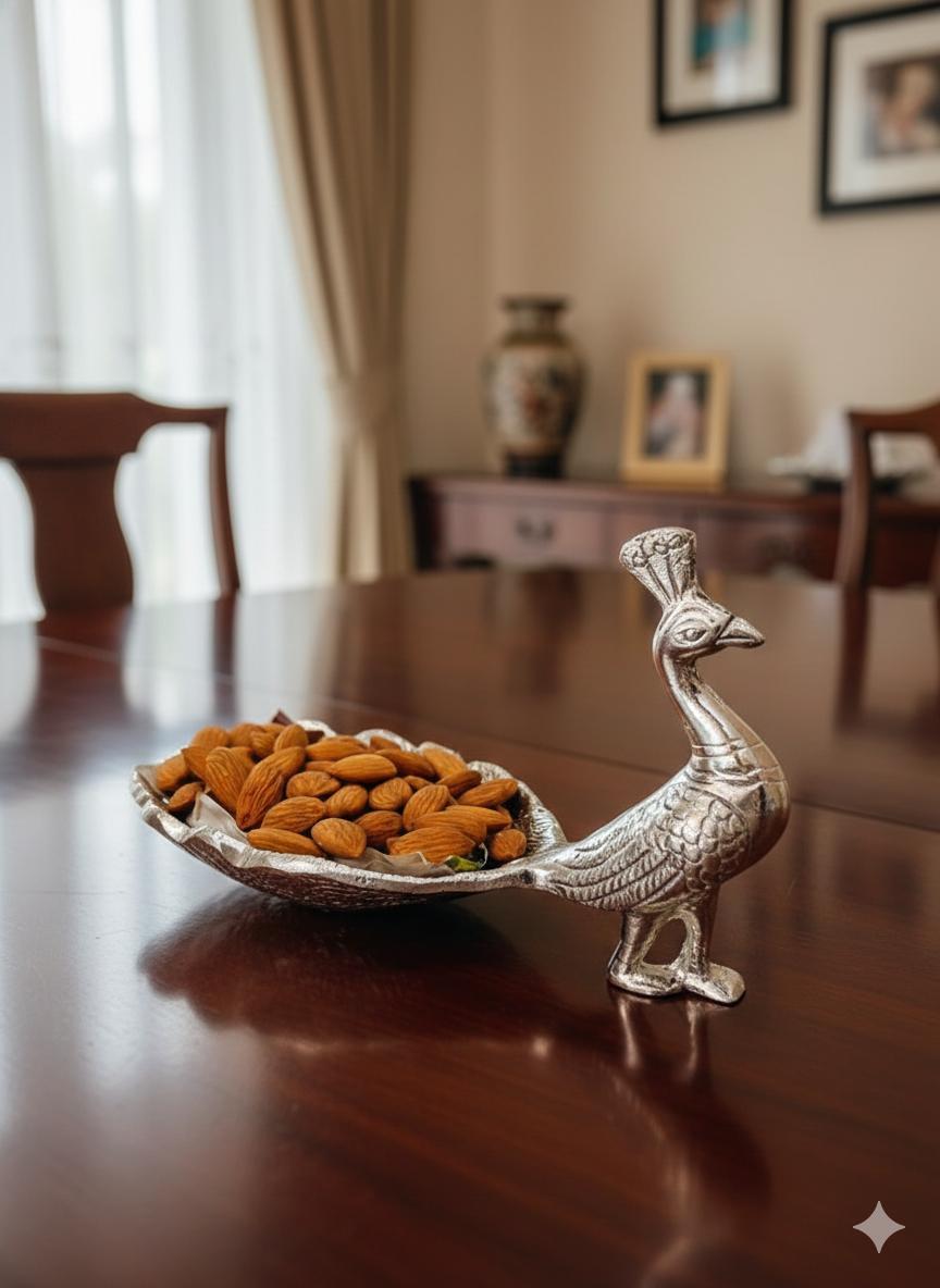 Peacock Dry Fruit Tray