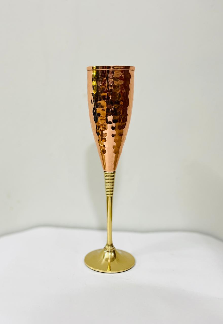 Aurora Copper Champagne Flute