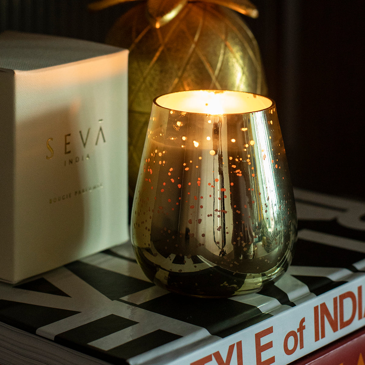 Festive Gift Hampers | Scented Candle Gift | Soy Wax | Gold | Sandalwood