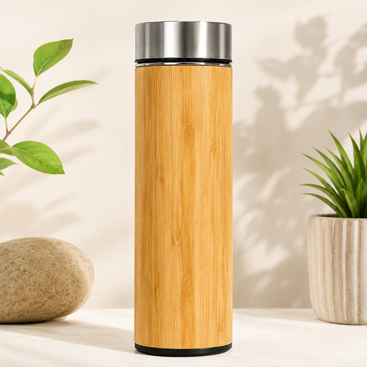 Bamboo Insulated Water Bottle
