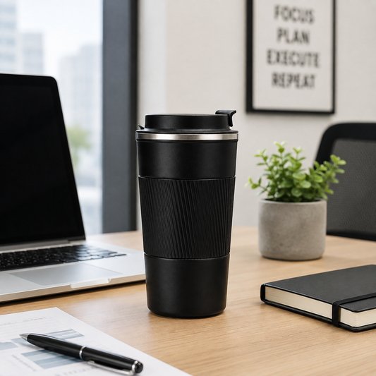 Premium Insulated Travel Coffee Tumbler with Lid