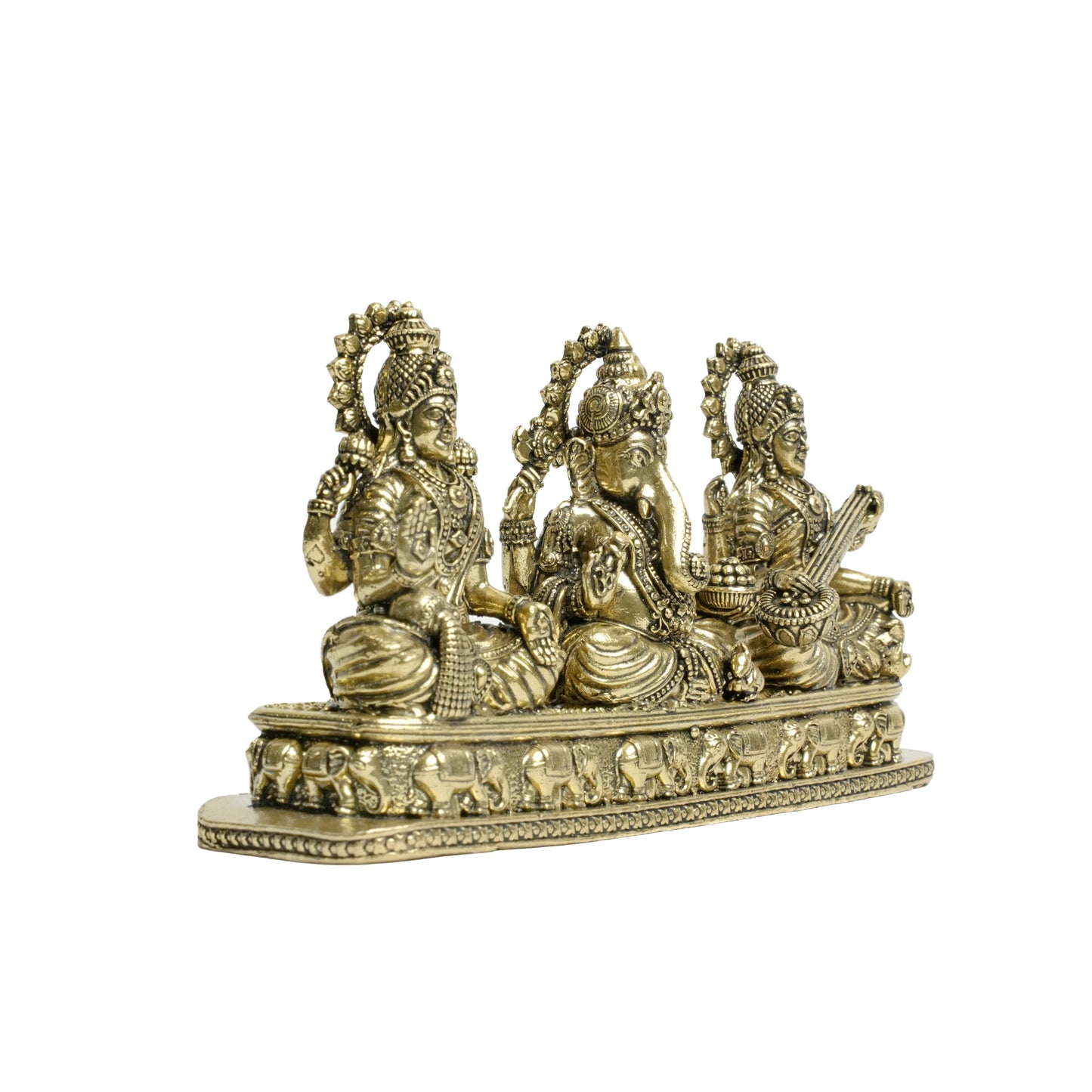 BrassLaxmi+ Ganesh+Saraswati