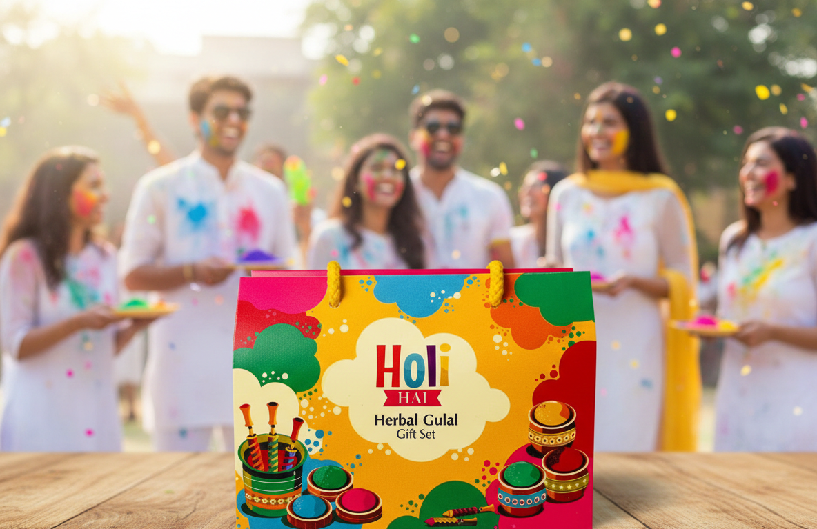 Holi Hai: Herbal Gulal Gift Set