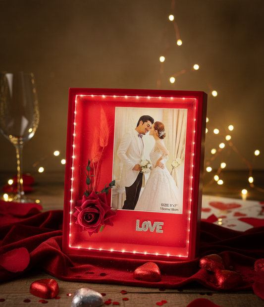 Love Glows Forever – LED Photo Frame