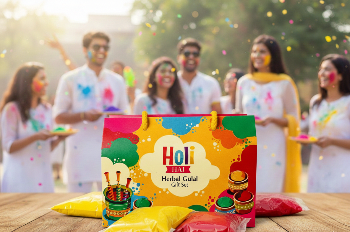 Holi Hai: Herbal Gulal Gift Set