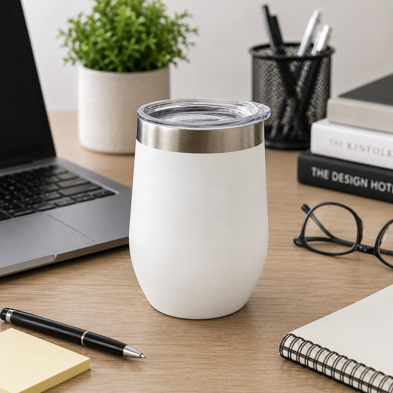 Stainless Steel Vacuum Insulated Coffee Tumbler with Lid