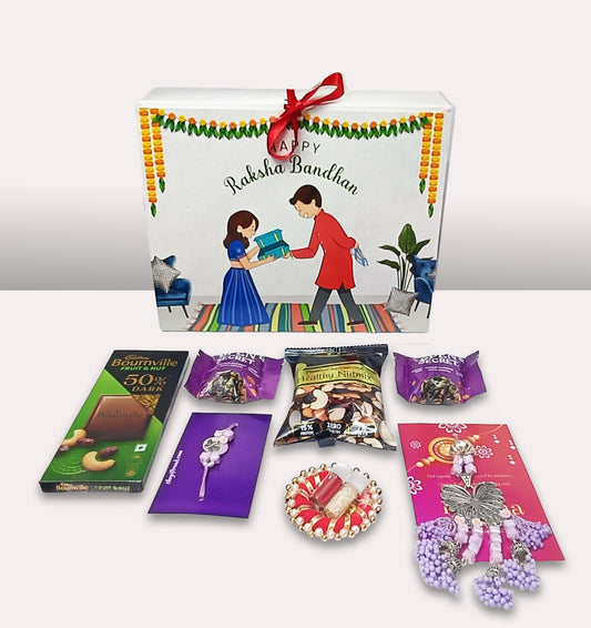 Raksha Bandhan Gift Hamper – With Rakhi for Bhai & Bhabhi