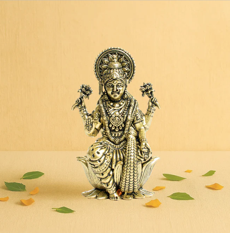 Brass Laxmi Sitting