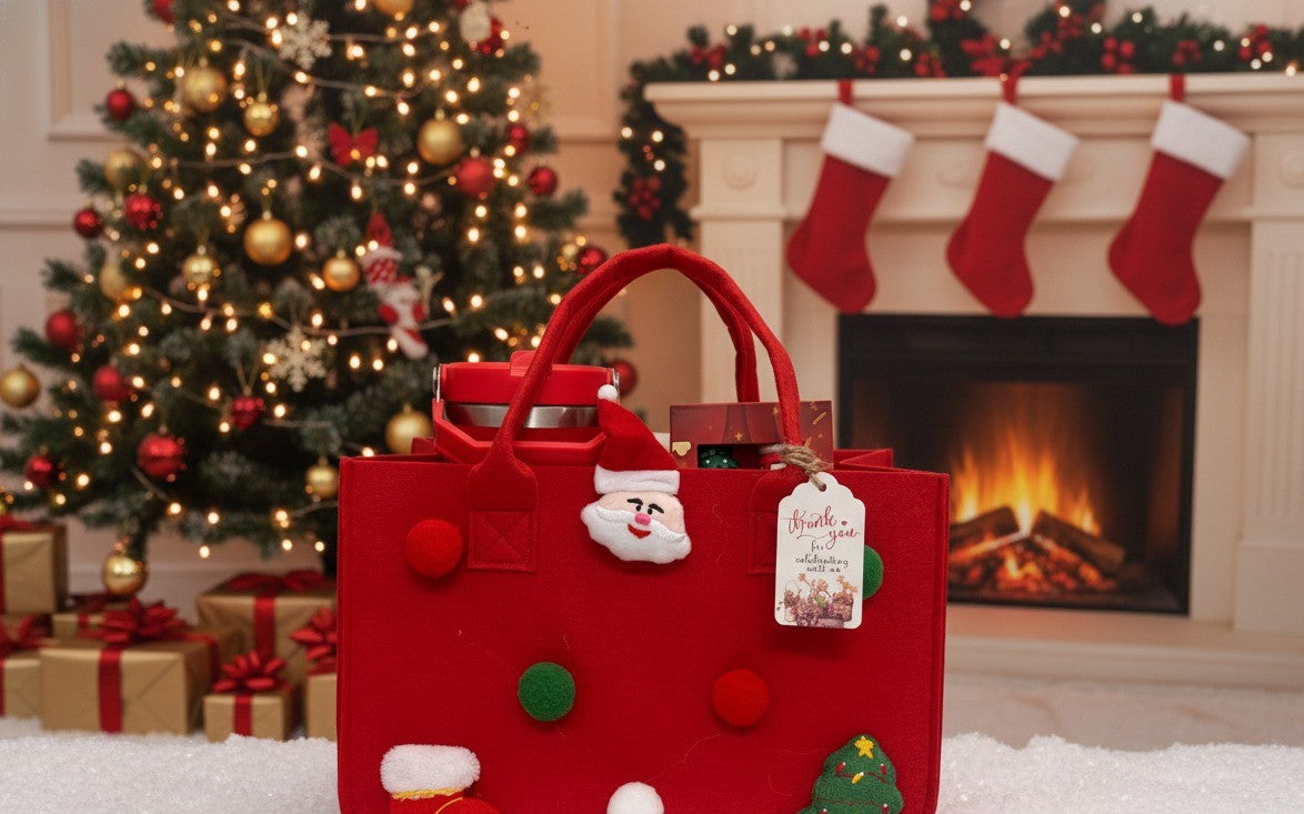 Holiday Cheer Felt Gift Bag