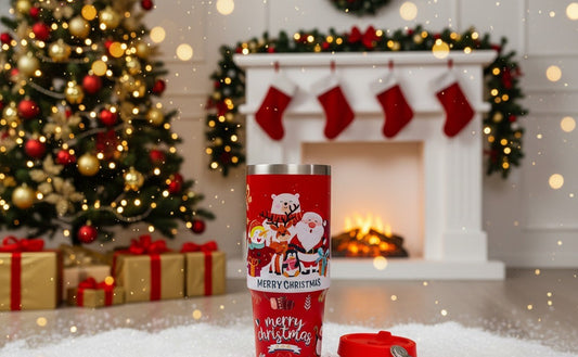 Merry Sips Christmas Tumbler