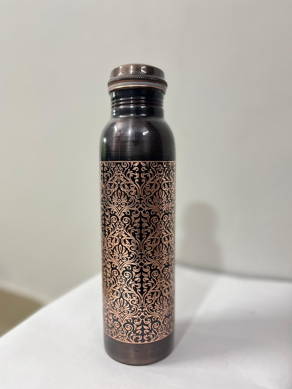 Heritage Engraved Copper Water Bottle