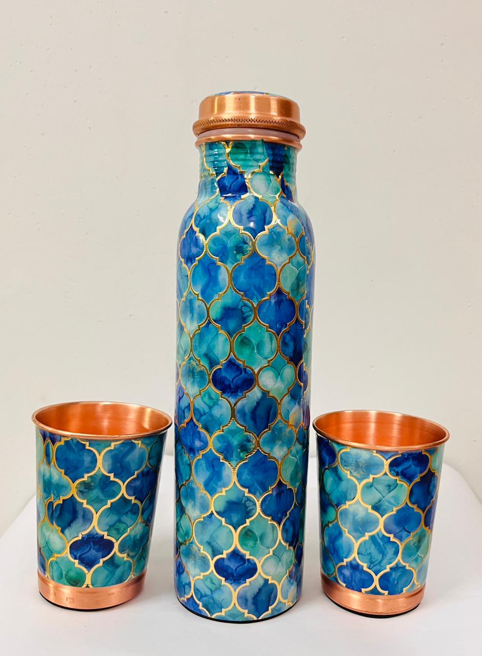 The Azure Bloom Copper Wellness Set