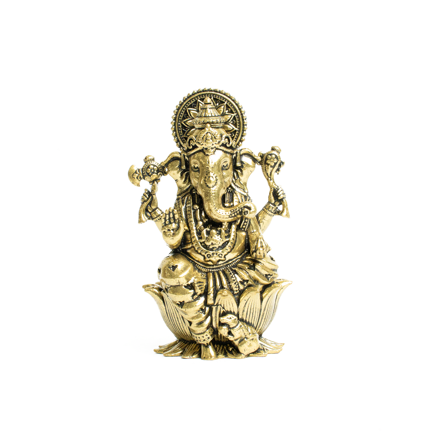 Brass Ganesh Sitting