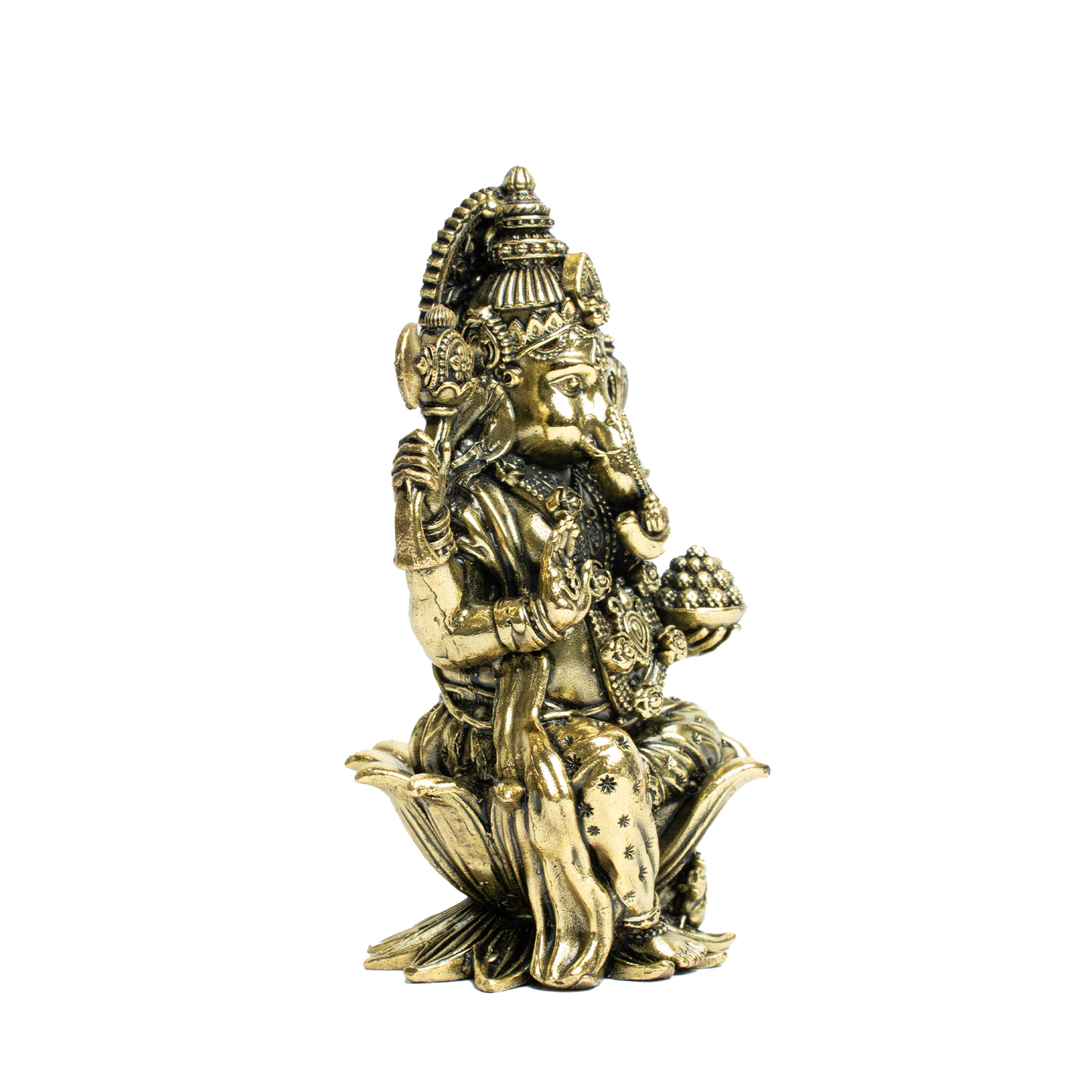 Brass Ganesh On Kamal