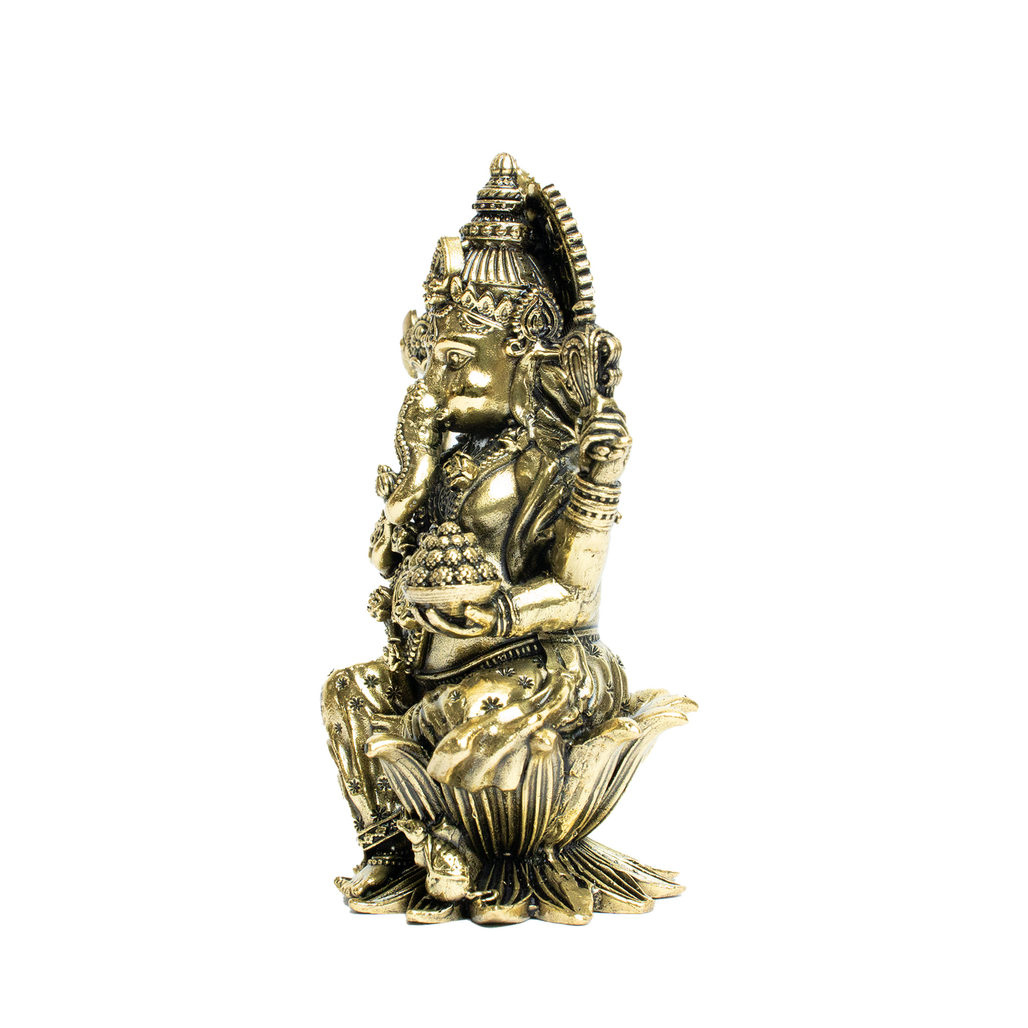 Brass Ganesh On Kamal