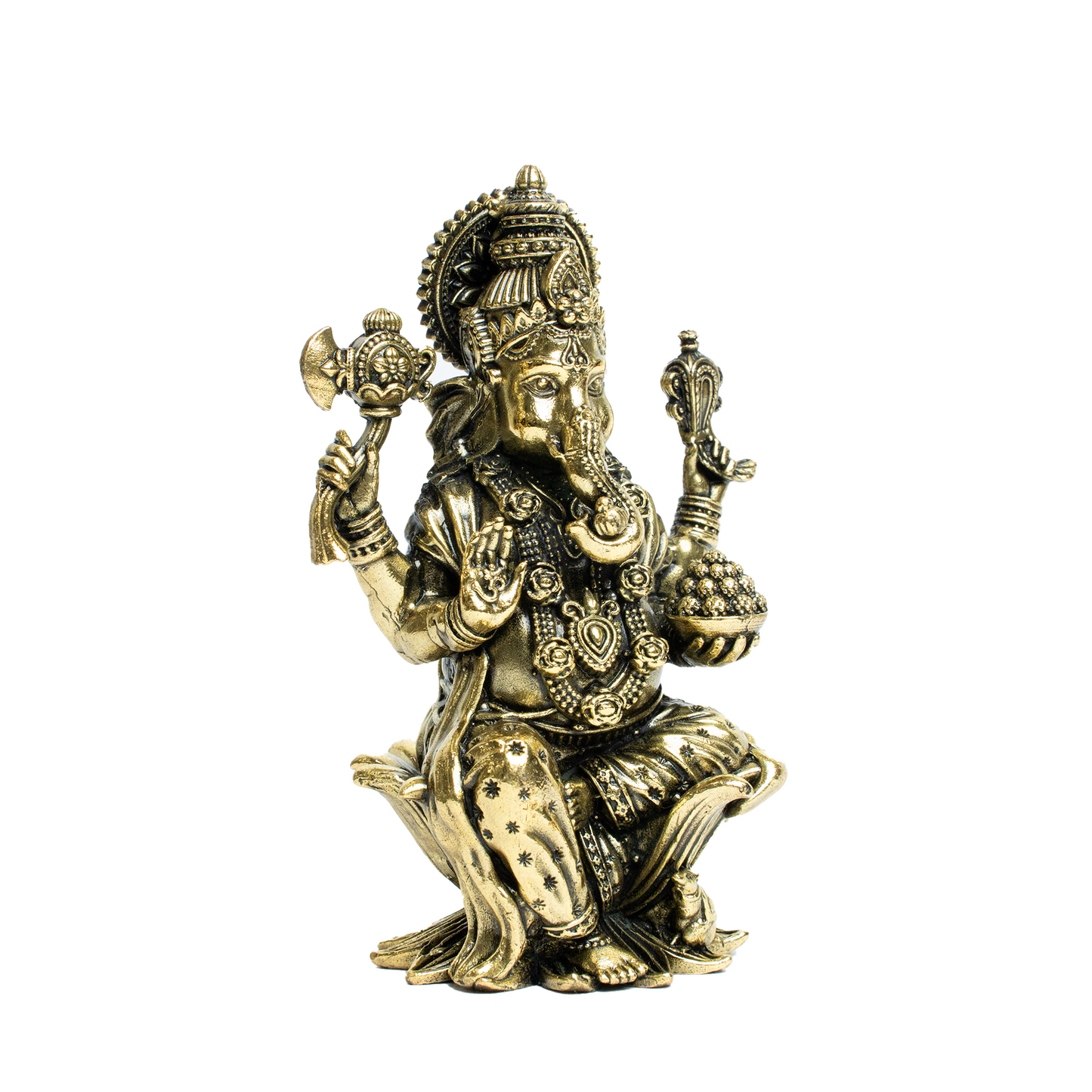 Brass Ganesh On Kamal