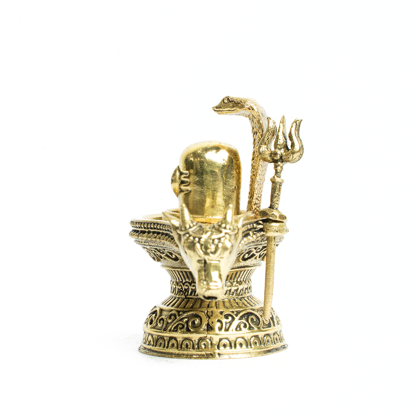 Brass Shivling with Trishul