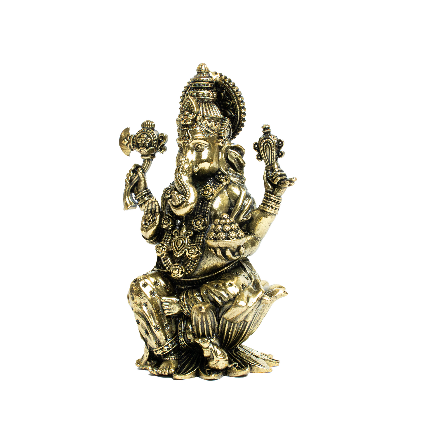 Brass Ganesh On Kamal