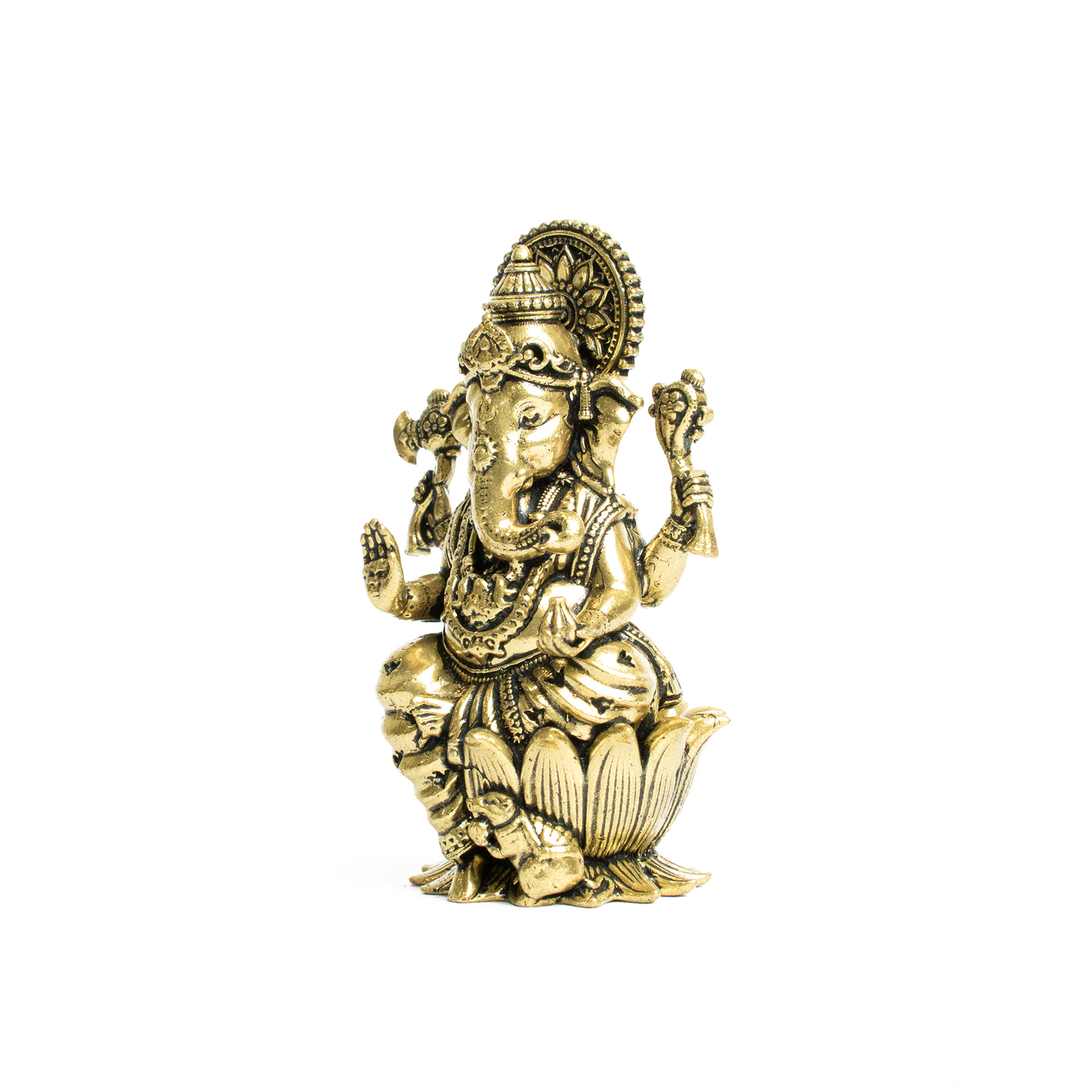Brass Ganesh Sitting